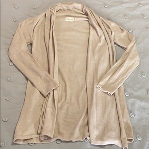 Long-Sleeve Cream Cardigan